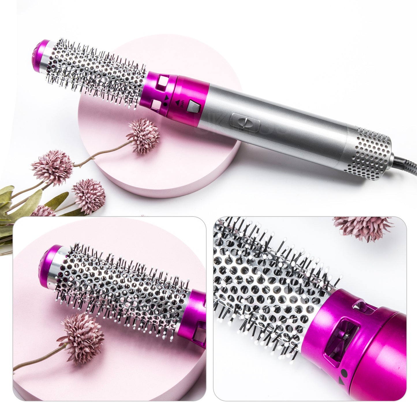 ZZ-618 5-in-1 MultiFunctional Hair Dryer Comb Hot Air Styler Comb Hair Styling Brush Hair Styling Tool