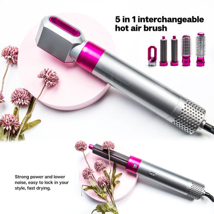 ZZ-618 5-in-1 MultiFunctional Hair Dryer Comb Hot Air Styler Comb Hair Styling Brush Hair Styling Tool