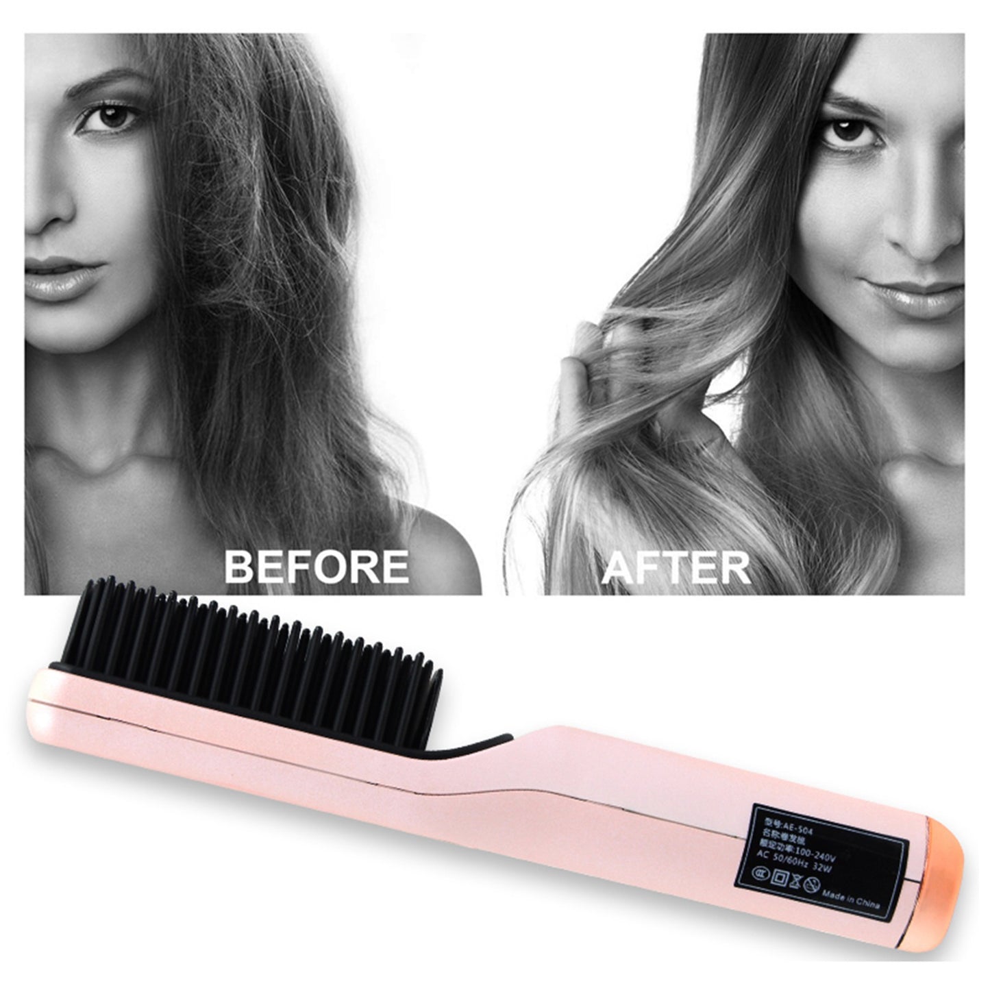 CNAIER AE506 English Version 2 In 1 Curling and Straightening Dual-use Mini Multifunction Hair Straightener Curler