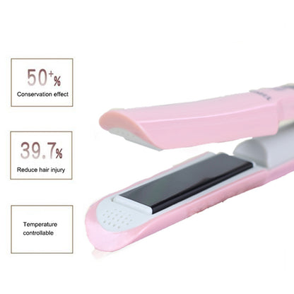 2 in 1 Hair Straightener Flat Aluminum Alloy 3 Temperature Levels Hair Curler for Hair Style