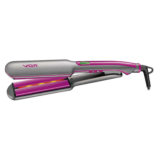 VGR V-562 Ceramic Plate Hair Straightener Rapid Heated Hair Straightening Flat Tool with Rotation Tail Cable (EU Plug)