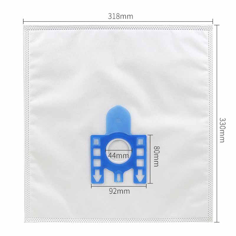 4Pcs Dust Bags for MIELE GN S8310 / 8390 S2121 Vacuum Cleaner Dust Collector Replacement Bag with 1Pair Filter Cotton