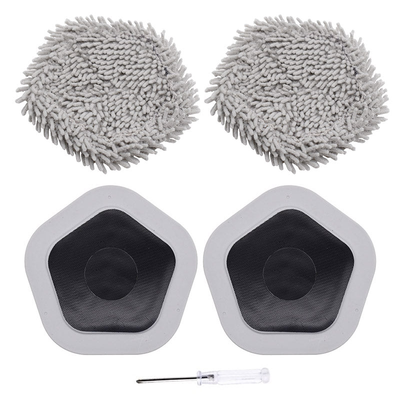 2Pcs Mop Cloth for Dreame W10 / Pro Vacuum Cleaner Replacement Parts Duster Cloth with 2 Holder