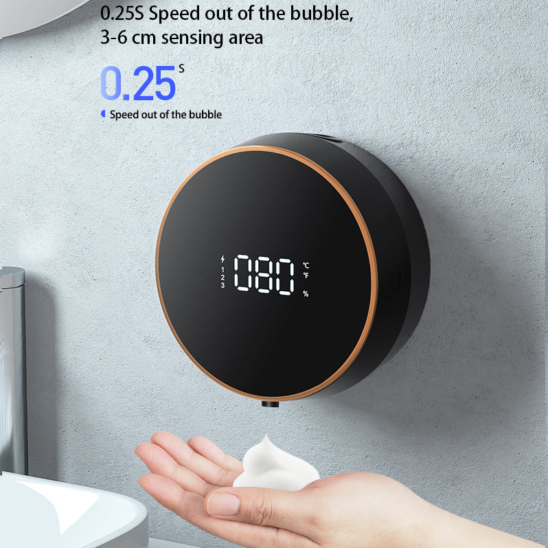 W1 Wall-mounted Soap Dispenser Smart Touchless Foam Hand Washing Automatic Infrared Sensor Soap Dispenser for Home Office Public Toilet