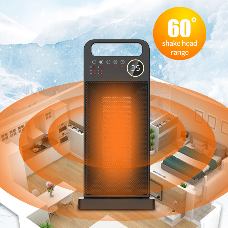 2000D Heater Household Portable Heater Regulating Electric Heater Air Circulation Tower Fan Heating Air Heater