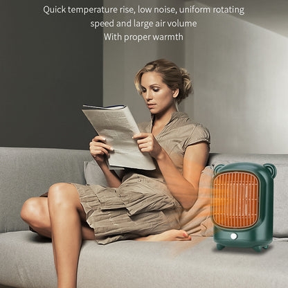 YND-500 Home Mini Desktop PTC Heating Fan Winter Air Warmer Mute Warm Wind Electric Heater