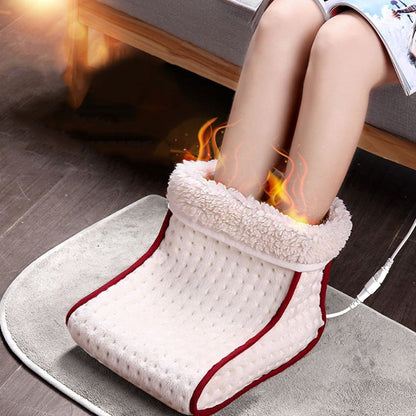 Heated Plug Type Electric Warm Foot Warmer Washable Heats Control Settings Warmer Cushion Thermal Foot Warmer for Family Friends