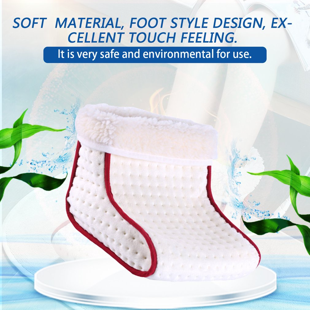 Heated Plug Type Electric Warm Foot Warmer Washable Heats Control Settings Warmer Cushion Thermal Foot Warmer for Family Friends