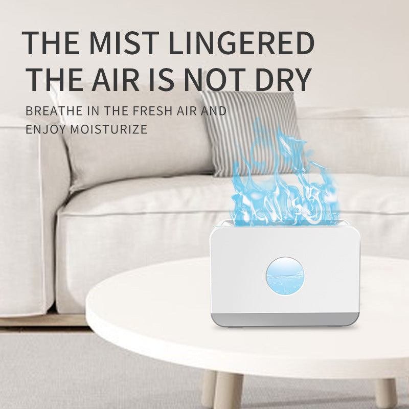 E126 220ml Flame Light Humidifier Air Aroma Humidifier with Remote Control for Home Office SPA Yoga