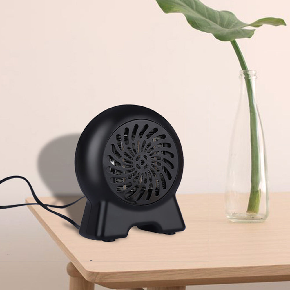 Small Space Heater 1000W Electric Room Heater Fan Personal Desk Heater for Bedroom, Quiet Office