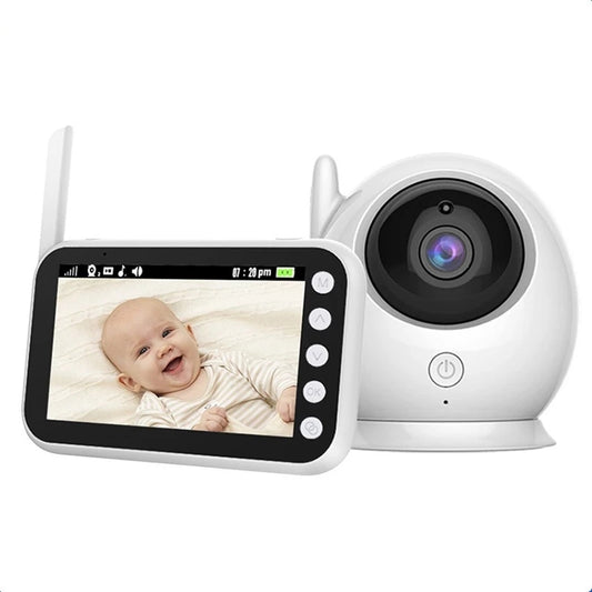 ABM100 4.3 inch LCD Baby Monitor Temperature Monitoring Lullabies 2 Way Voice Talk Baby Security IR Night Vision Video Camera