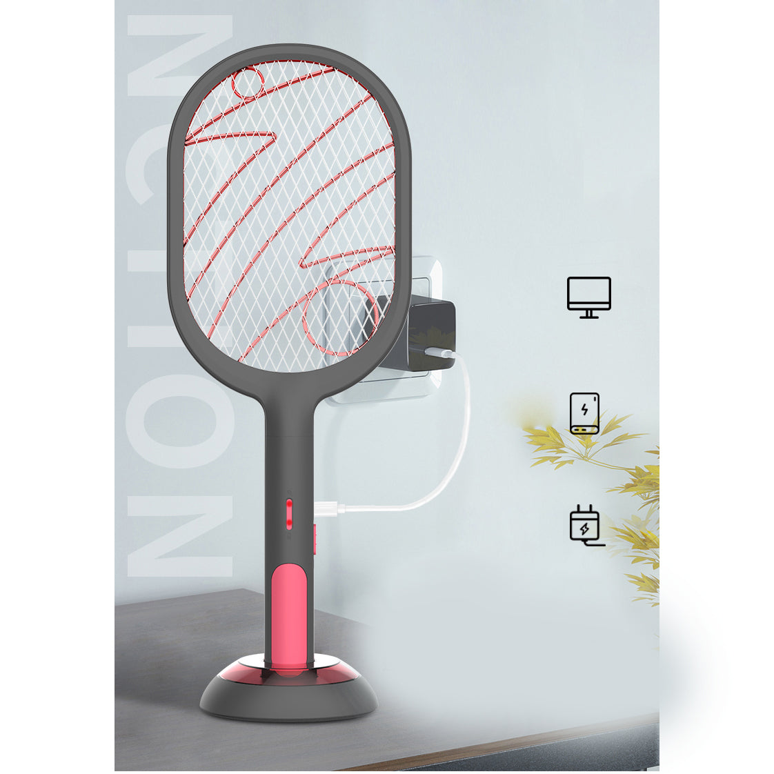 WP-09 Handheld Home Electric Fly Mosquito Swatter Racket Bug Racket Insects Killer Anti Mosquito Fly Trap