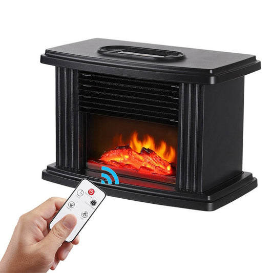 1000W Electric Fireplace Heater Fireplace Electric Flame Decoration Portable Indoor Space Home Office Heater with Remote Control