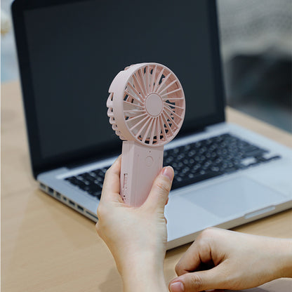 Y7 Mini USB Rechargeable Hand-held Desktop Fan Summer 3-Speed Cooling Fan with Telescopic Hook