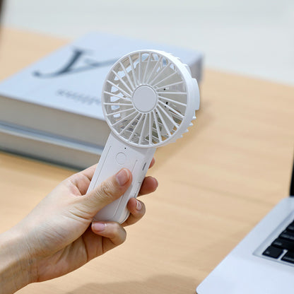 Y7 Mini USB Rechargeable Hand-held Desktop Fan Summer 3-Speed Cooling Fan with Telescopic Hook