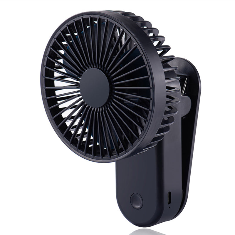 F21 Portable Mini Fan 1200mAh Rechargeable USB Battery Desktop Fan with Magnetic Base Clip