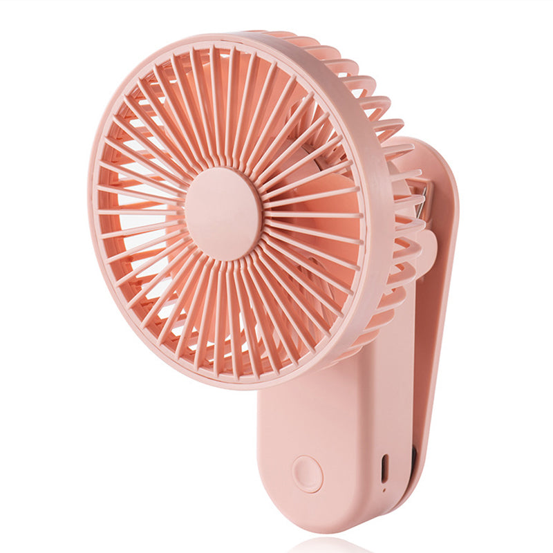 F21 Portable Mini Fan 1200mAh Rechargeable USB Battery Desktop Fan with Magnetic Base Clip