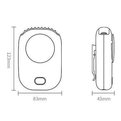 DQ-203 Portable Fan 3 Wind Speeds Adjustable Cooling Fan Desktop Electric Fan