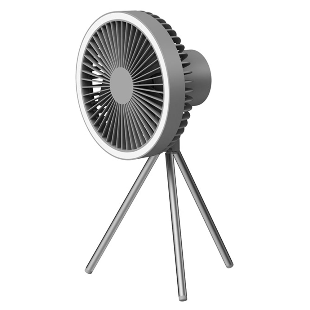 DQ212 Portable 10000mAh Rechargeable Tripod Fan Cooler 3 Wind Speed Summer Cooling Fan with LED Night Light