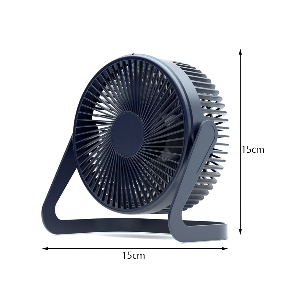 360 Degrees Rotating Fan USB Rechargeable Handheld Mini Low Noise Small Fan Summer Cooler