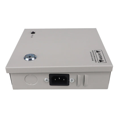 SOMPOM 4 Channel/Port DC 12V 3A Security Camera Power Supply Distribution with Metal Box for Cameras IP CCTV DVR Surveillance System