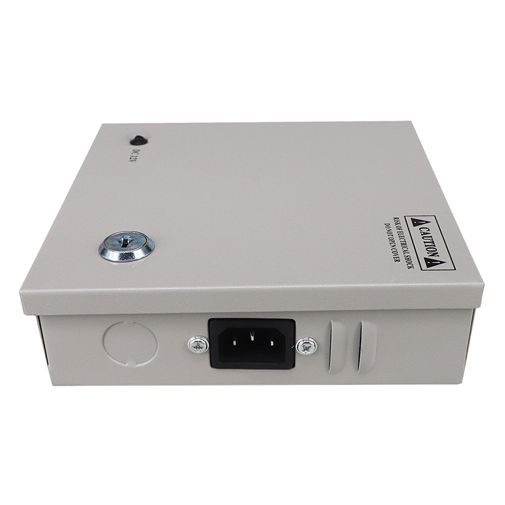 SOMPOM 4 Ports 4CH Output 5A 12V DC CCTV Distributed Power Supply Box for Security Camera