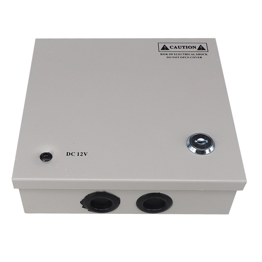 SOMPOM 4 Ports 4CH Output 5A 12V DC CCTV Distributed Power Supply Box for Security Camera