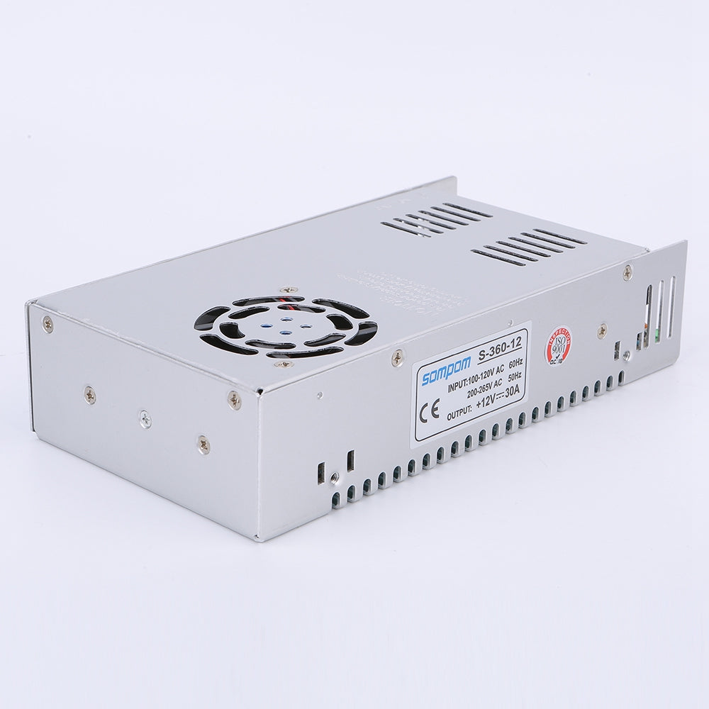 SOMPOM S-360-12 12V 30A 360W Voltage Transformer Power Switch LED Strip Lighting Monitor Driver Power Supply