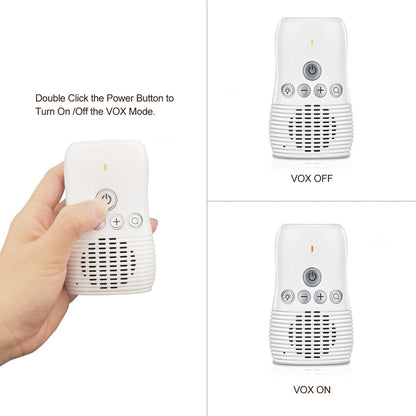 DBM-8 Light Night Wireless Two-way Audio Baby Monitor Talk Back Intercom Sound Alert for Infant