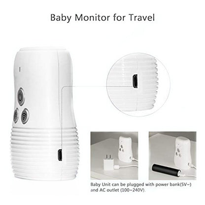 DBM-8 Light Night Wireless Two-way Audio Baby Monitor Talk Back Intercom Sound Alert for Infant