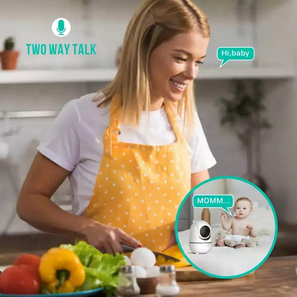 SM70PTZ 7-inch Wireless Digital Baby Monitor Two-Way Talk Camera Home Security Device 2.4GHz Webcam Support Night Vision / Temperature Monitoring