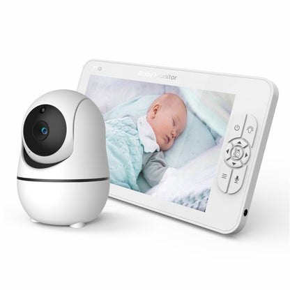 SM70PTZ 7-inch Wireless Digital Baby Monitor Two-Way Talk Camera Home Security Device 2.4GHz Webcam Support Night Vision / Temperature Monitoring