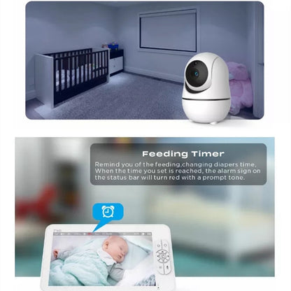 SM70PTZ 7-inch Wireless Digital Baby Monitor Two-Way Talk Camera Home Security Device 2.4GHz Webcam Support Night Vision / Temperature Monitoring