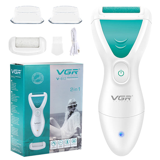 VGR V-812 2 Gears USB Foot Grinder Multifunction Electric Calluses Remover Dead Skin Heels Grinding Pedicure Care Tool