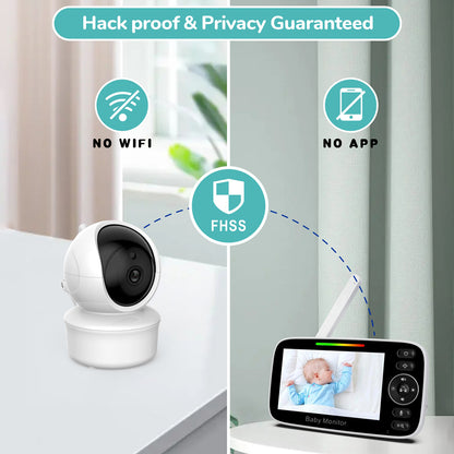 SM43C 4.3-inch Wireless Baby Monitor Two-Way Voice Camera with Indoor Temperature Test