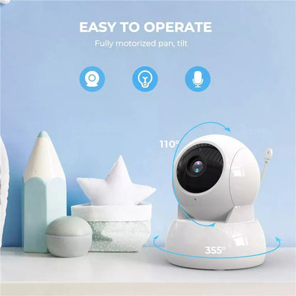 950 5-inch LCD Baby Monitor Temperature Display 2 Way Voice Baby Security Feeding Alarm Video Camera