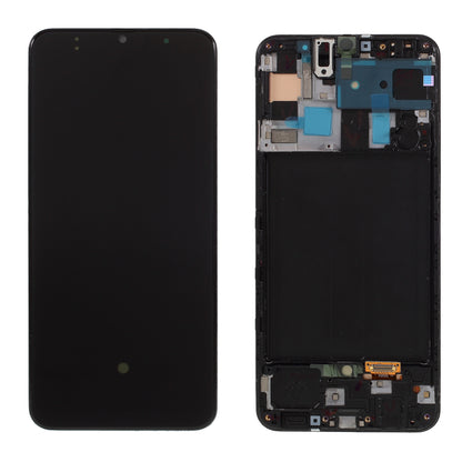 Grade C OLED Screen and Digitizer Assembly + Frame (without Logo) for Samsung Galaxy A50 SM-A505