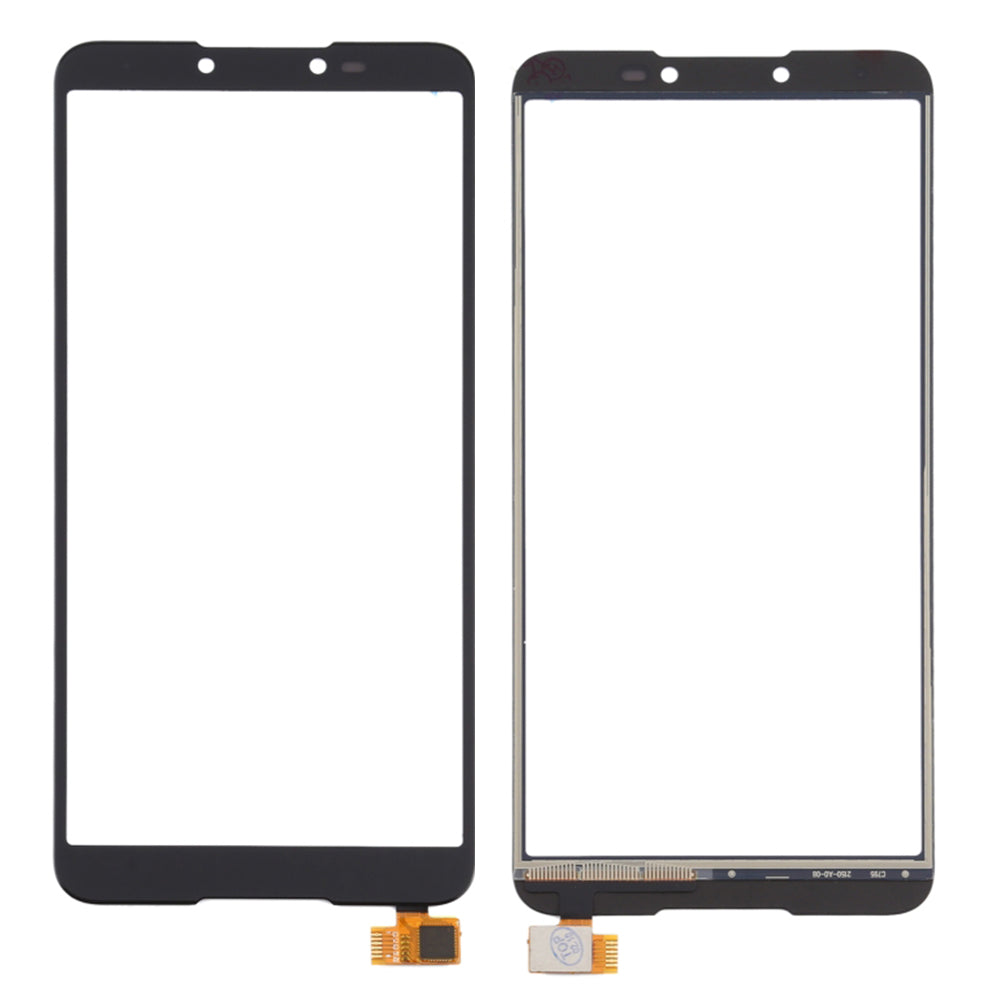 Assembly Digitizer Touch Screen Glass Replacement Part for Wiko Y70 - Black