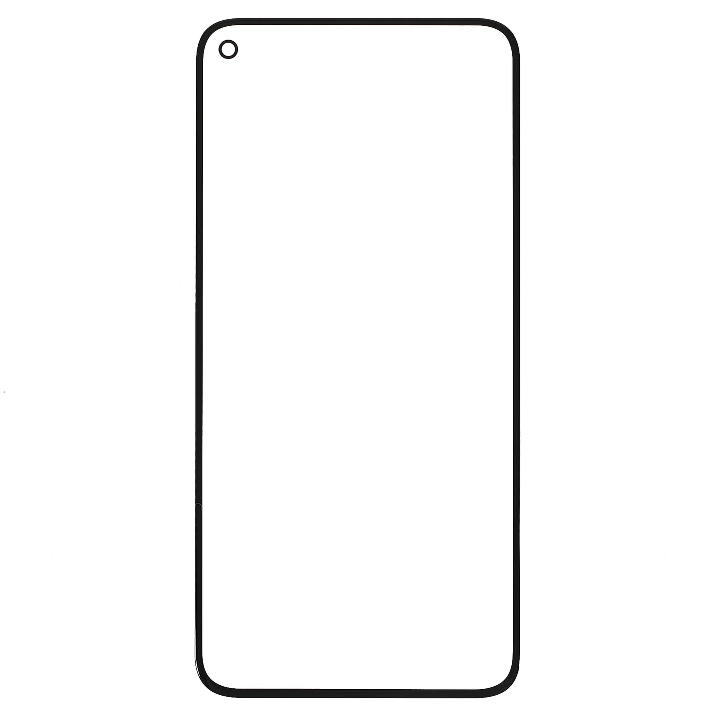 For Google Pixel 5 Front Screen Glass Lens Replacement Part (without logo)