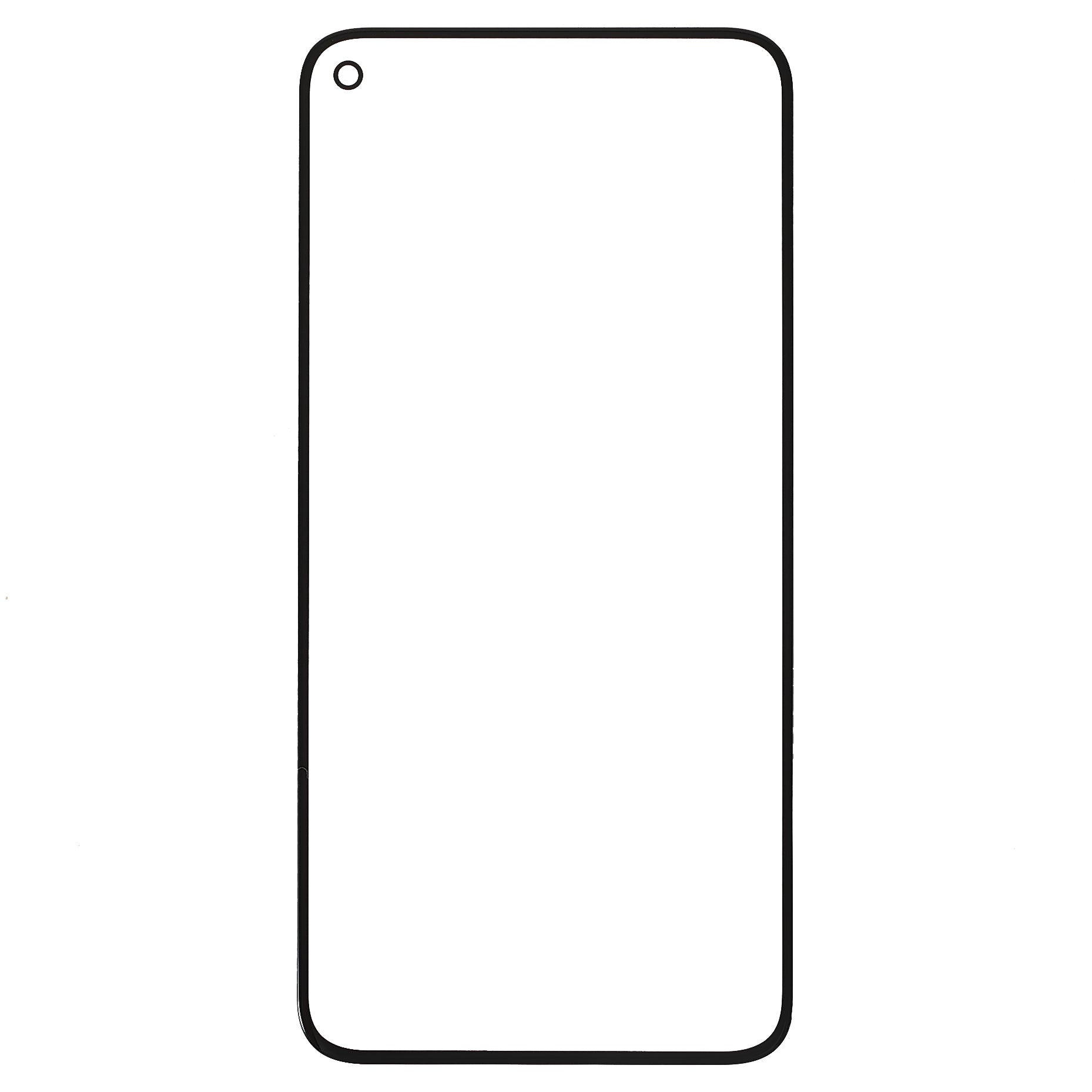 For Google Pixel 5 Front Screen Glass Lens Replacement Part (without logo)