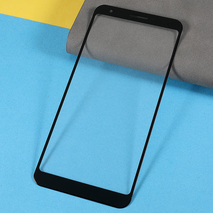 For Google Pixel 3a XL Front Screen Glass Lens Replacement Part (without logo)