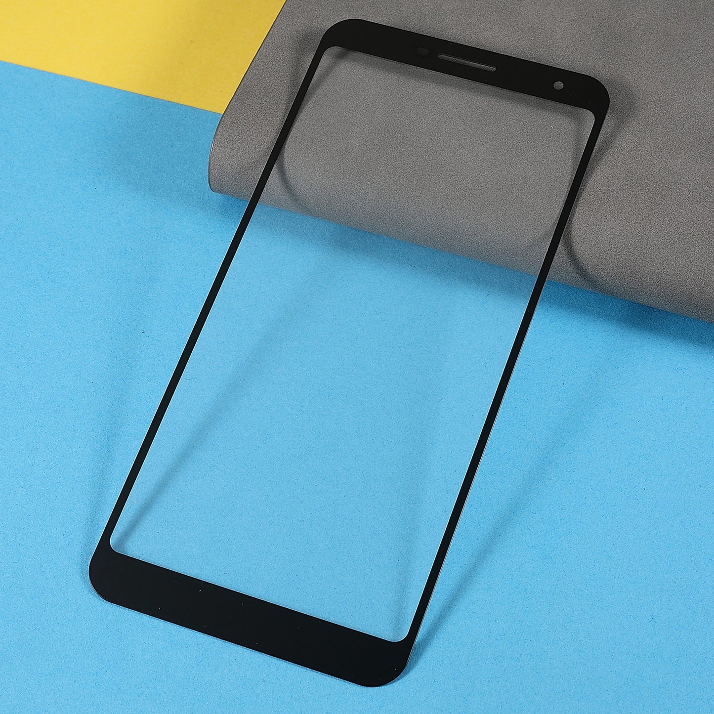 For Google Pixel 3a XL Front Screen Glass Lens Replacement Part (without logo)