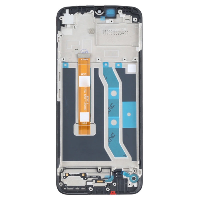 For Realme C21Y Grade B LCD Screen and Digitizer Assembly + Frame Replace Part (without Logo)