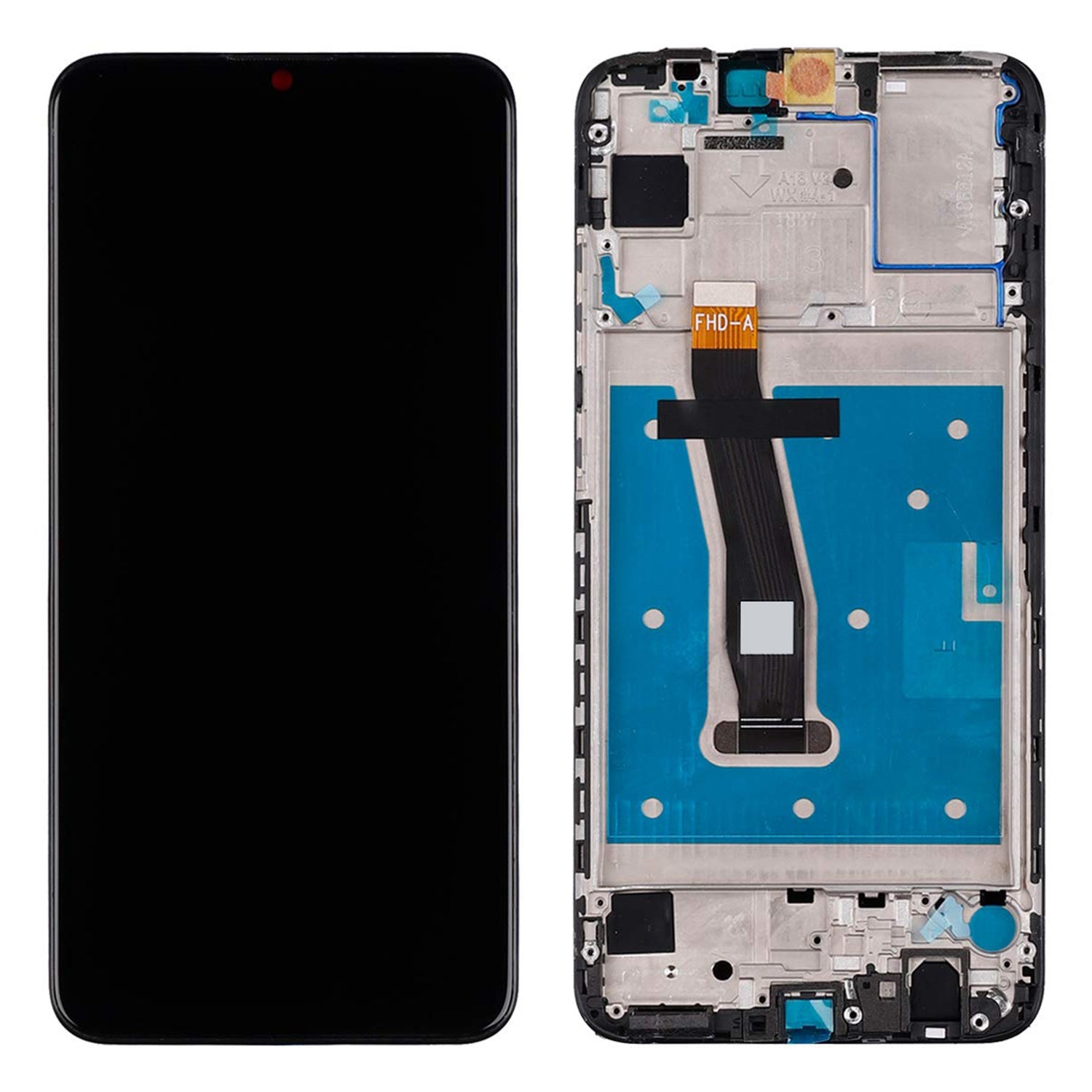 For Huawei P smart 2020 Grade B LCD Screen and Digitizer Assembly + Frame Part (without Logo) - Black