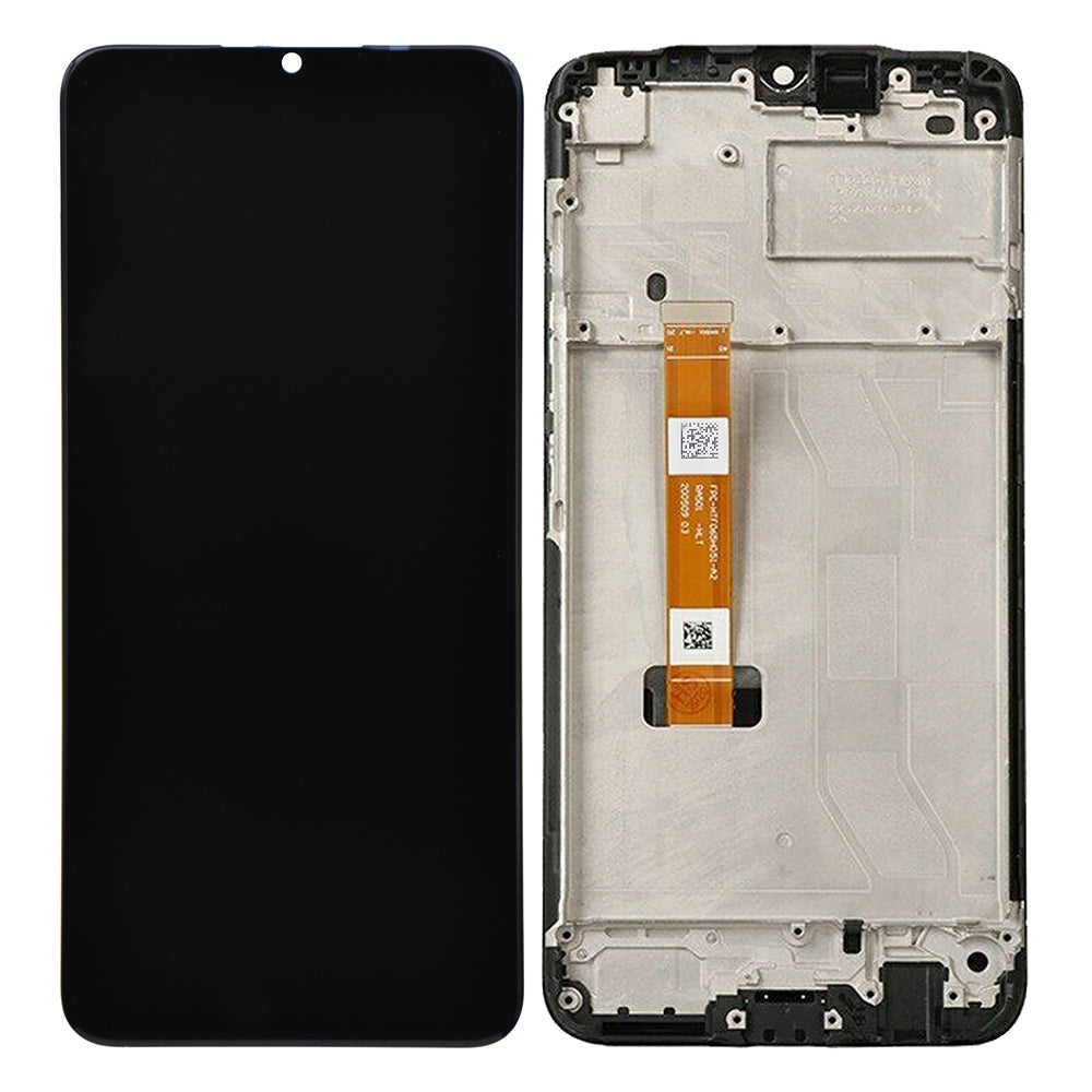 For Realme C12 RMX2189 Grade S OEM LCD Screen and Digitizer Assembly + Frame Part (without Logo) - Black