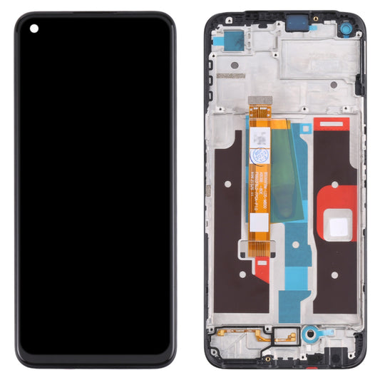 For Realme 8i Grade B LCD Screen and Digitizer Assembly + Frame Replace Part (without Logo)