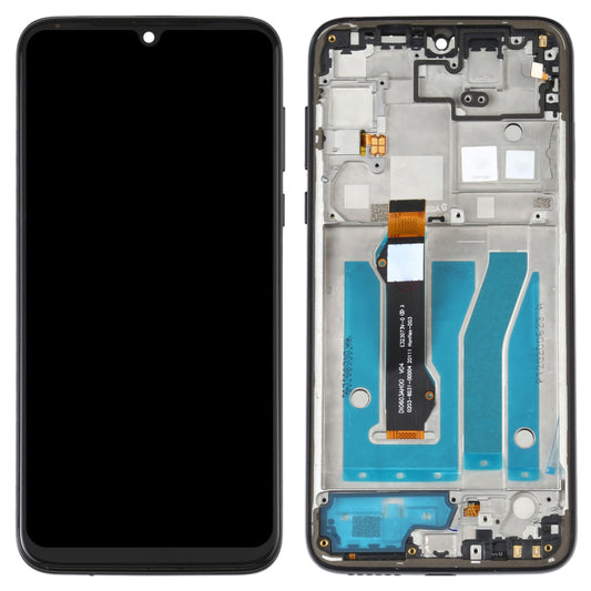 For Motorola Moto G8 Plus XT2019 Grade B LCD Screen and Digitizer Assembly + Frame Replacement Part (without Logo) - Black