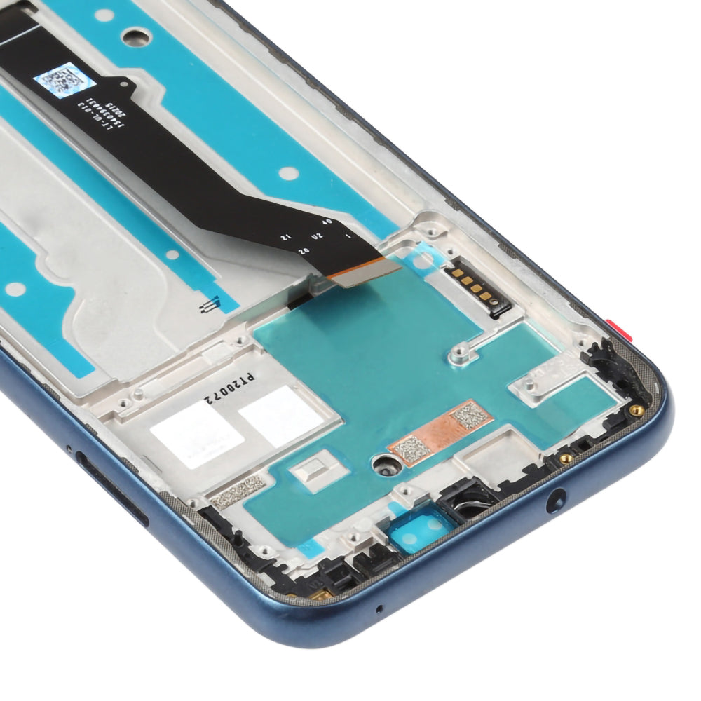 For Motorola Moto E (2020) XT2052DL Grade B LCD Screen and Digitizer Assembly + Frame Replacement Part (without Logo) - Blue