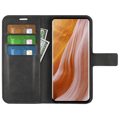 For ZTE Axon 40 Ultra 5G Square Magnetic Clasp PU Leather Case Stand Wallet Folio Flip Cover