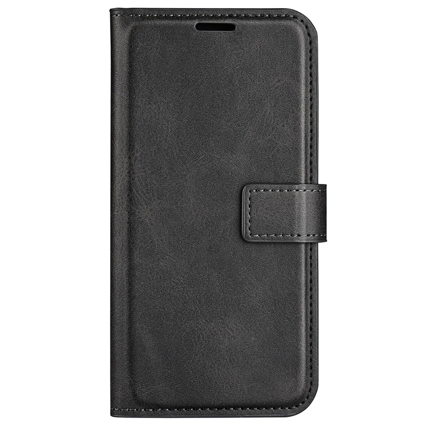 For ZTE Axon 40 Ultra 5G Square Magnetic Clasp PU Leather Case Stand Wallet Folio Flip Cover